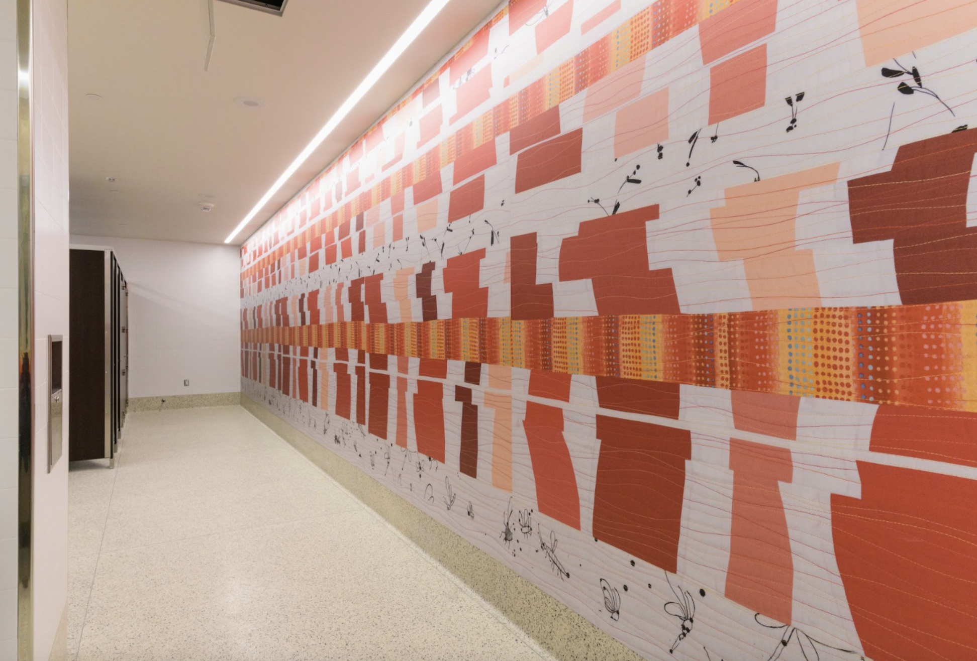A print covering the wall